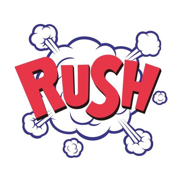 「RUSH」のロゴ