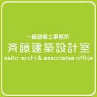 「斉藤建築設計室 ⁄ RAKURASU」のロゴ