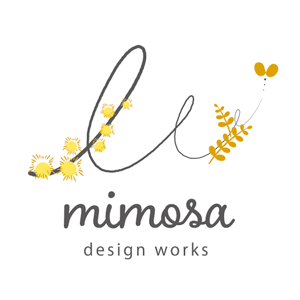 「ミモザデザインワークス」のロゴ