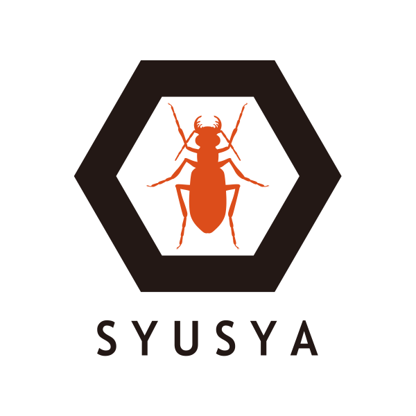 「Dye Studio SYUSYA (染工房シュシャ)」のロゴ