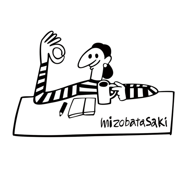「mizobatasaki」のロゴ