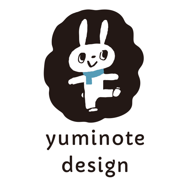 「YUMINOTE DESIGN」のロゴ