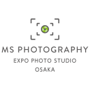 「エキスポフォトスタジオ 大阪 MS PHOTOGRAPHY」のロゴ
