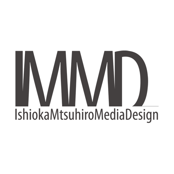 「IMMD IshiokaMutsuhiroMediaDesign」のロゴ