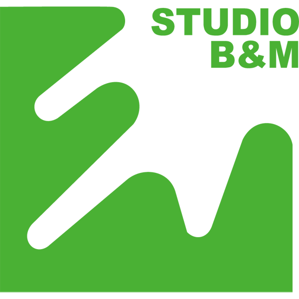「株式会社スタジオ・ビーアンドエム」のロゴ