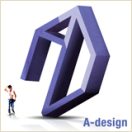 「A-design」のロゴ