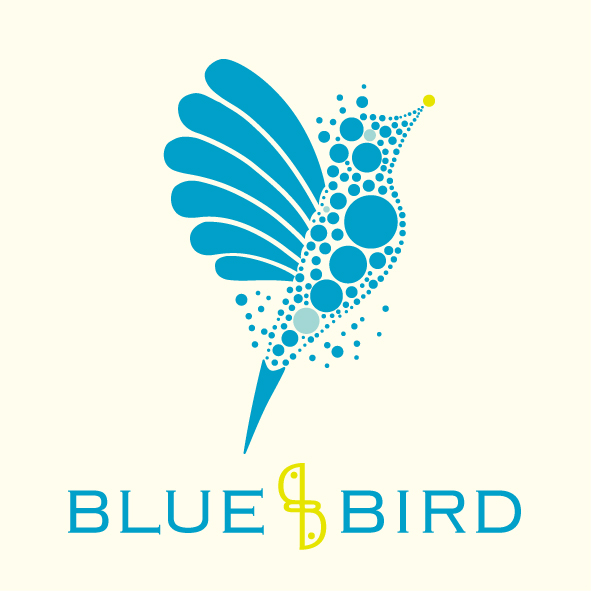 「BLUE BIRD」のロゴ
