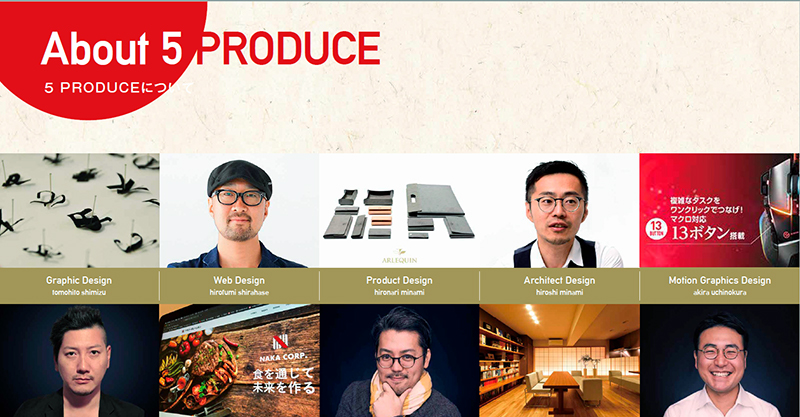 「5 Produce」広報ツール